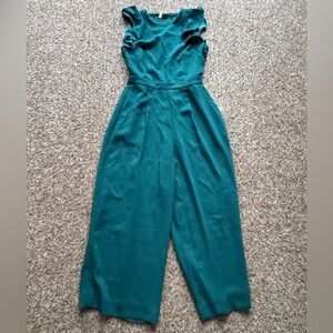 J Crew Womens Jumper Romper pants/Sleeveless/ruffled cap sleeves Size 2